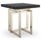 Caracole Classic Wish You Were Here Square Side Table, Dark