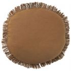 Nourison Home Sofia 20" x 20" Round Brown Indoor Throw Pillow