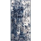 Nourison Home Grafix GRF38 2' x 4' Navy Blue Modern Indoor Rug (Dropshippable)