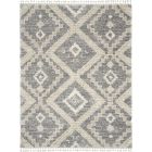 Nourison Home Oslo Shag OSL02 7'10" x 10'6" Grey/Ivory Shag Indoor Rug (Dropshippable)