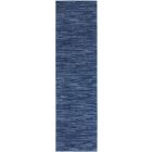 Nourison Home Essentials NRE01 2'2" x 7'6" Navy Blue Outdoor Rug (Dropshippable)