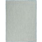 Nourison Home Courtyard COU01 5' x 7' Ivory Aqua Modern Rug (Dropshippable)