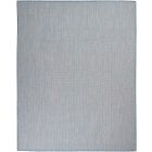 Nourison Home Courtyard COU01 10' x 14' Ivory Blue Modern Rug (Dropshippable)