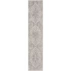 Nourison Home Astra Machine Washable ASW12 2'2" x 10' Silver Grey Runner Vintage Indoor Rug