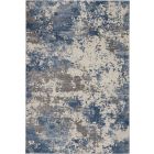 Nourison Home Rustic Textures RUS08 3'11" x 5'11" Grey/Blue Modern Indoor Rug (Dropshippable)