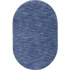 Nourison Home Essentials NRE01 6' x 9' Oval Navy Blue Outdoor Rug (Dropshippable)