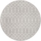 Nourison Home Whimsicle WHS02 5' x round Grey Bohemian Indoor Rug (Dropshippable)