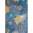 Nourison Home Passion PSN17 6'7" x 9'6" Blue Contemporary Indoor Rug (Dropshippable)