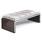 Francesco Molon "Bentley" Bench with Silver Rock Veneering