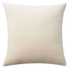 Nourison Home Sofia Solid Revers Velvet 20" x 20" Beige Indoor Throw Pillow