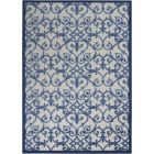 Nourison Home Aloha ALH21 5'3" x 7'5" Grey/Blue Rectangle Contemporary Rug