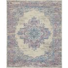 Nourison Home Grafix GRF14 8'6" x 12' Ivory/Pink Vintage Indoor Rug