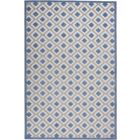 Nourison Home Aloha ALH26 6' x 9' Blue/Grey Rectangle Modern Rug (Dropshippable)