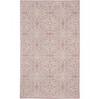 Nourison Home Jubilant JUB06 3' x 5' Ivory/Pink Farmhouse Indoor Rug (Dropshippable)