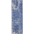 Nourison Home Whimsicle WHS08 2' x 6' Blue Ivory Modern Indoor Rug (Dropshippable)