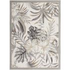 Nourison Home Seaside SDS02 5'3" x 7'3" Ivory/Grey Tropical Indoor Rug (Dropshippable)