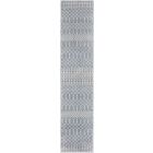 Nourison Home Astra Machine Washable ASW10 2'2" x 8' Blue Runner Bohemian Indoor Rug (Dropshippable)