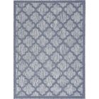 Nourison Home Easy Care NES01 6' x 9' Denim Blue Modern Rug (Dropshippable)