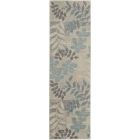 Nourison Home Tranquil TRA01 2'3" x 7'3" Ivory/Light Blue Farmhouse Indoor Rug (Dropshippable)
