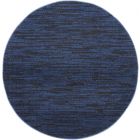 Nourison Home Essentials NRE01 4' x Round Midnight Blue Outdoor Rug (Dropshippable)