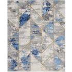 Nourison Home Elation ETN12 7'10" x 9'10" Grey/Multi Modern Indoor Rug (Dropshippable)