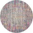 Nourison Home Passion PSN09 5' x Round Ivory/Multi Modern Indoor Rug (Dropshippable)