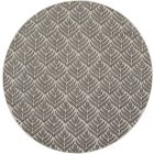 Nourison Home Aloha ALH35 7'10" x Round Charcoal Tropical Rug (Dropshippable)