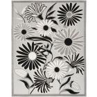 Nourison Home Aloha ALH33 7'10" x 10'6" Black White Rectangle Contemporary Rug
