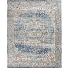 Nourison Home Quarry QUA11 6'7" x 9'6" Ivory Blue Vintage Indoor Rug (Dropshippable)
