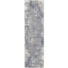Nourison Home Rustic Textures RUS06 2'2" x 7'6" Grey/Beige Modern Indoor Rug (Dropshippable)