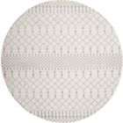 Nourison Home Astra Machine Washable ASW10 7'10" x Round Ivory Bohemian Indoor Rug (Dropshippable)