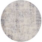 Nourison Home Rustic Textures RUS01 7'10" x Round Grey/Beige Modern Indoor Rug (Dropshippable)