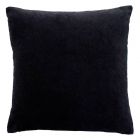 Nourison Home Sofia Solid Revers Velvet 20" x 20" Black Indoor Throw Pillow