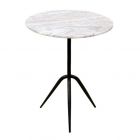 Home Trends & Design Sperre 18" Accent Table with Fancy Brown Marble (CL1A) - CLEARANCE SALE