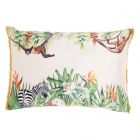 Nourison Home Lifestyle Velvet Jungle 14" x 20" Multicolor Indoor Throw Pillow