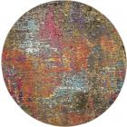 Nourison Home Celestial CES14 7'10" x Round Sunset Modern & Contemporary Indoor Rug (Dropshippable)