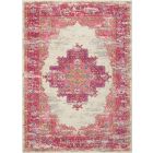 Nourison Home Passion PSN03 5'3" x 7'3" Ivory/Fuchsia Bohemian Indoor Rug (Dropshippable)