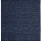 Nourison Home Essentials NRE01 9' x Square Midnight Blue Outdoor Rug (Dropshippable)
