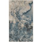 Nourison Home Maxell MAE08 2'2" x 3'9" Ivory/Teal Modern Indoor Rug (Dropshippable)