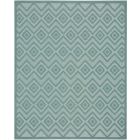 Nourison Home Versatile NRV01 8' x 10' Aqua/Teal Modern Rug (Dropshippable)