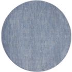 Nourison Home Essentials NRE01 8' x Round Blue/Grey Outdoor Rug (Dropshippable)
