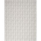 Nourison Home Aloha ALH35 5'3" x 7'5" Grey Rectangle Tropical Rug (Dropshippable)