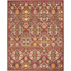 Nourison Home Allur ALR03 7'10" x 9'10" Red Multicolor Rectangle Bohemian Indoor Rug