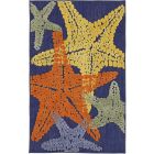 Nourison Home Aloha ALH28 2'8" x 4' Blue Multicolor Rectangle Outdoor Rug