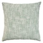 Nourison Home Outdoor Pillows Woven Basketweave 18" x 18" Aqua Throw Pillow