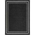 Nourison Home Essentials NRE02 5' x 7' Black Ivory Contemporary Rug (Dropshippable)