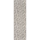 Nourison Home Grafix GRF19 2'3" x 7'6" Grey Contemporary Indoor Rug (Dropshippable)