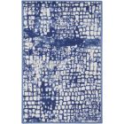 Nourison Home Whimsicle WHS07 2' x 3' Ivory Navy Modern Indoor Rug (Dropshippable)