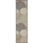 Nourison Home Aloha ALH05 2'3" x 10' Natural Runner Tropical Rug