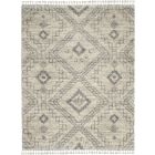 Nourison Home Oslo Shag OSL02 7'10" x 10'6" Ivory/Grey Shag Indoor Rug (Dropshippable)